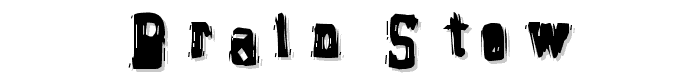 Brain Stew font